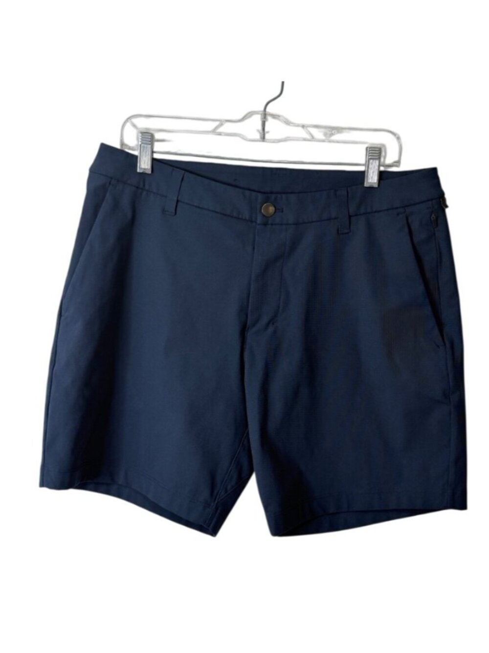 Lululemon Mens Size 33 Shorts Commission 7" Warpstreme Navy LM7AJXS Chino